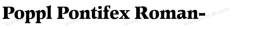 Poppl Pontifex Roman字体转换